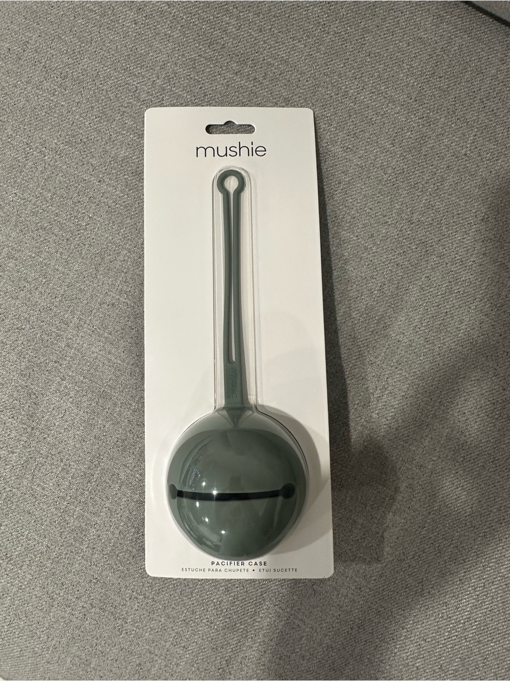 mushie Silicone Pacifier Case - Sage Green